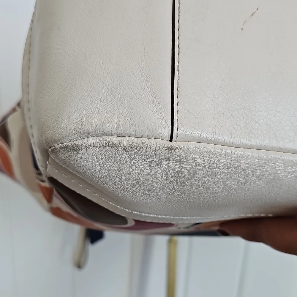 Coach 2013 Muticolor Part Op Ast Satin and Leather Carrie Tote